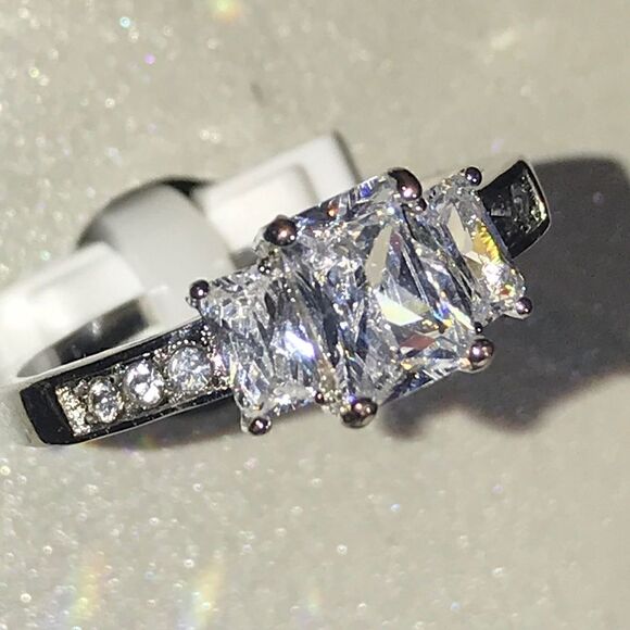 3 For 25$ Silver Ring Size 9 - Picture 1 of 1